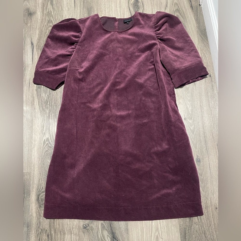 Women’s Who What Wear Corduroy Puff Sleeve Mini Dress